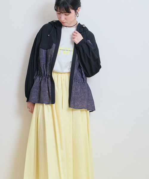 LHELBIE(レルビエ)の「レースワークブルゾン(ブルゾン・レディース・インディゴブルー/ブラック/アイボリー・M)」の17枚目の写真