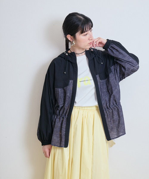 LHELBIE(レルビエ)の「レースワークブルゾン(ブルゾン・レディース・インディゴブルー/ブラック/アイボリー・M)」の20枚目の写真