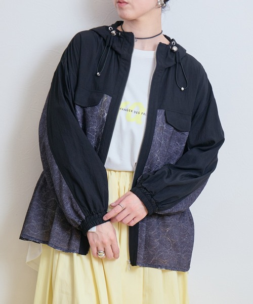 LHELBIE(レルビエ)の「レースワークブルゾン(ブルゾン・レディース・インディゴブルー/ブラック/アイボリー・M)」の21枚目の写真