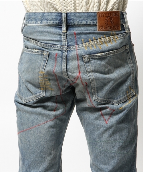HYSTERIC GLAMOUR(ヒステリックグラマー)の「RZS加工デニム ストレートPT(デニムパンツ・メンズ・インディゴブルー・31inch/34inch/30inch/28inch/29inch/32inch)」の10枚目の写真
