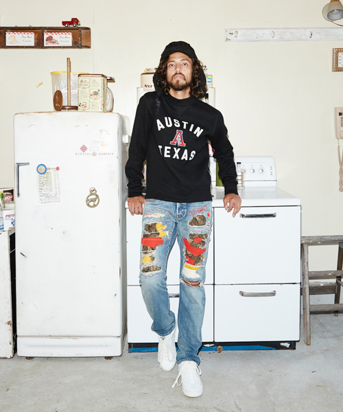 HYSTERIC GLAMOUR(ヒステリックグラマー)の「RZS加工デニム ストレートPT(デニムパンツ・メンズ・インディゴブルー・31inch/34inch/30inch/28inch/29inch/32inch)」の3枚目の写真