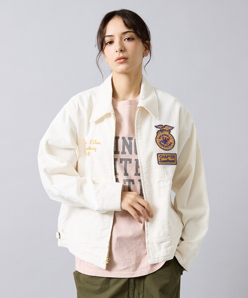 THRIFTY LOOK(スリフティールック)の「【THRIFTY LOOK スリフティルック】 FFA JACKET/ファーマーズジャケット/ユニセックス(ブルゾン・メンズ・ホワイト/ネイビー・M/L)」の19枚目の写真