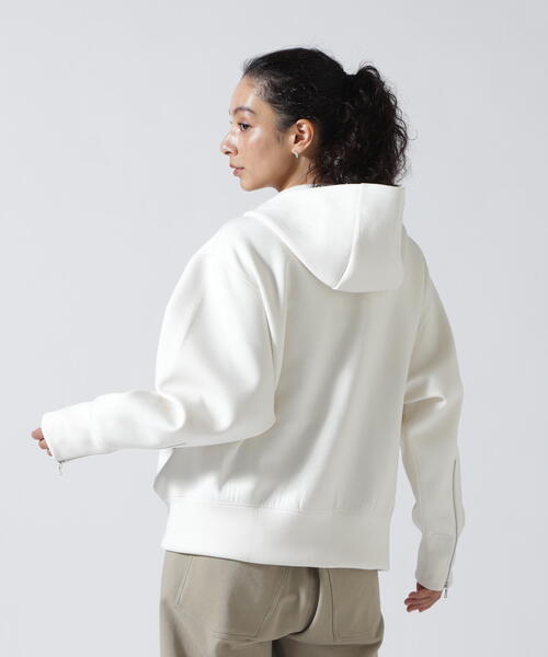 upperhights(アッパーハイツ)の「upper hights(アッパーハイツ)THE FLAG HOODIE(パーカー・レディース・ホワイト/チャコールグレー・F)」の14枚目の写真