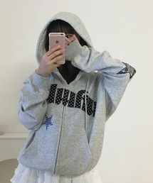 FUNALIVE（ファンアライブ）の「JUNGLE STORM チェックワッペンZIPパーカー（パーカー）」