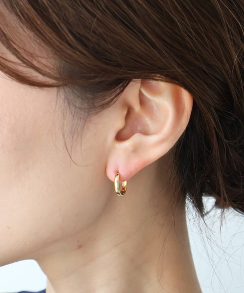 Rennet(レネット)の「【金属アレルギー対応】シンプルフープピアス(ピアス(両耳用)・レディース・ピンクゴールド/シルバー/ゴールド・XXX-LARGE/X-SMALL/XX-LARGE/X-LARGE/MEDIUM/LARGE/SMALL/XX-SMALL)」の10枚目の写真