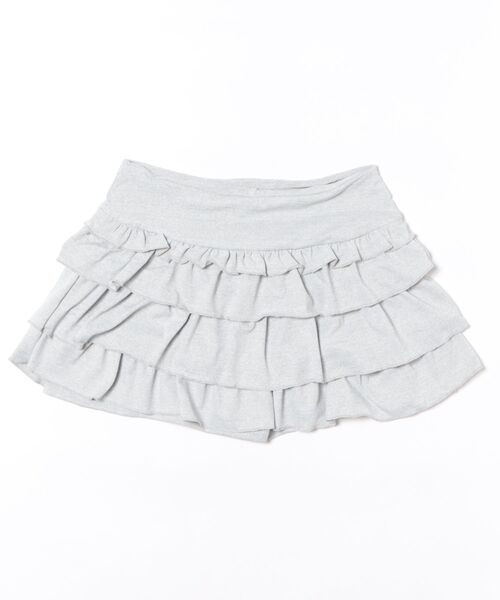 WEGO(ウィゴー)の「WEGO/インナーパンツ付きフリルショートパンツ(その他パンツ・レディース・グレー/ブラック・MEDIUM/LARGE)」の3枚目の写真
