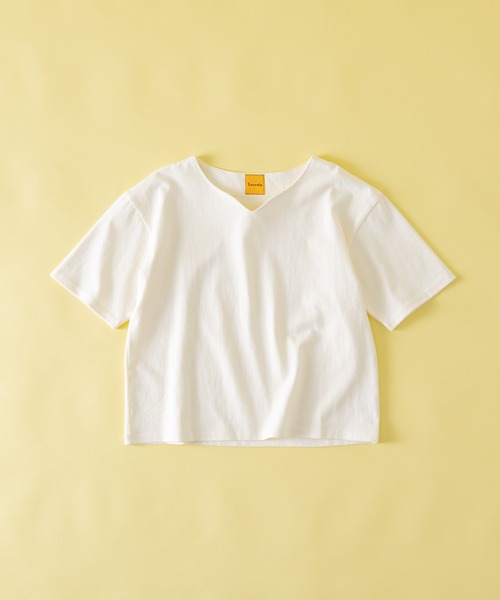Zooodle(ズードル)の「Key neck T-shirt - キーネックTシャツ -(Tシャツ/カットソー・メンズ・チャコールグレー/ホワイト・MEDIUM/LARGE)」の14枚目の写真
