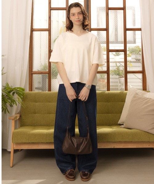 Zooodle(ズードル)の「Key neck T-shirt - キーネックTシャツ -(Tシャツ/カットソー・メンズ・チャコールグレー/ホワイト・MEDIUM/LARGE)」の21枚目の写真
