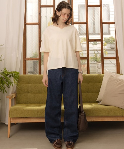 Zooodle(ズードル)の「Key neck T-shirt - キーネックTシャツ -(Tシャツ/カットソー・メンズ・チャコールグレー/ホワイト・MEDIUM/LARGE)」の22枚目の写真