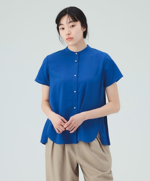 BEAMS HEART(ビームスハート)の「【7/16値下げ】バックプリーツ ブラウス(シャツ/ブラウス・レディース・ブルー/オフホワイト/ネイビー・FREE)」の8枚目の写真