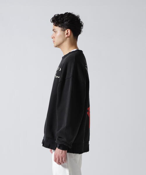 FR(13)NDS（フレンズ）の「FR(13)NDS /フレンズ/Min Cherryflag SWEAT CREW（スウェット・メンズ・ブラック/ホワイト・L/M）」の15枚目の写真