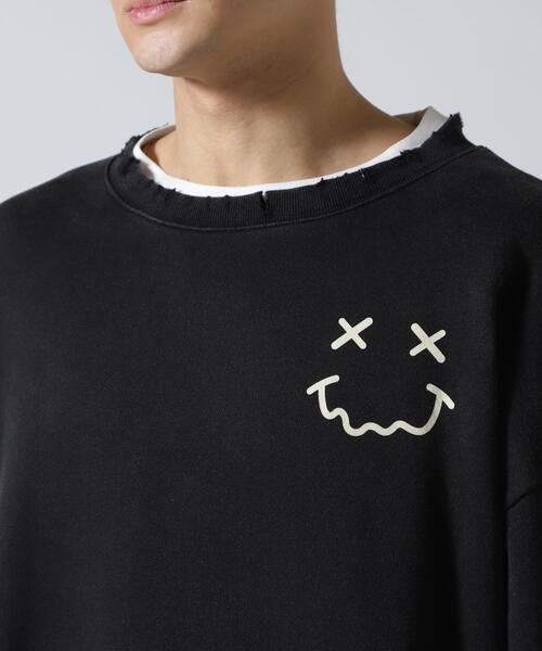 FR(13)NDS（フレンズ）の「FR(13)NDS /フレンズ/Min Cherryflag SWEAT CREW（スウェット・メンズ・ブラック/ホワイト・L/M）」の17枚目の写真