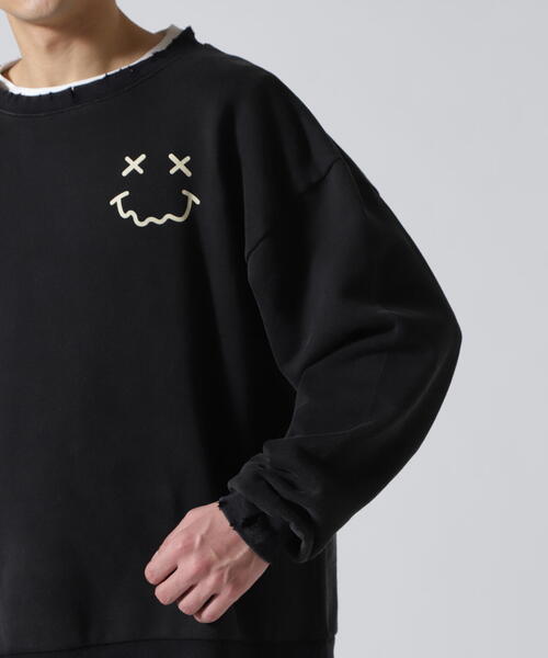FR(13)NDS（フレンズ）の「FR(13)NDS /フレンズ/Min Cherryflag SWEAT CREW（スウェット・メンズ・ブラック/ホワイト・L/M）」の18枚目の写真