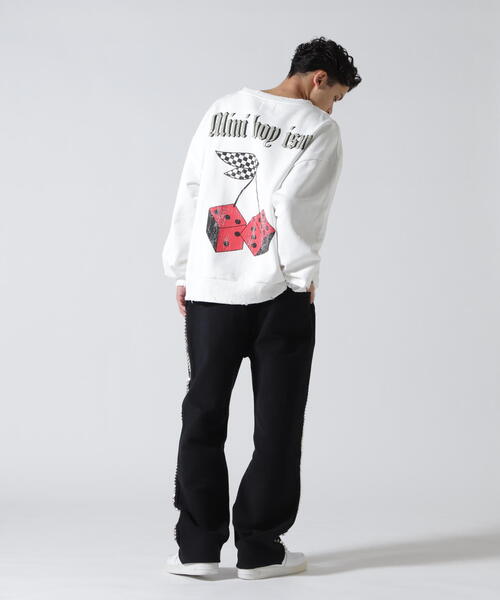 FR(13)NDS（フレンズ）の「FR(13)NDS /フレンズ/Min Cherryflag SWEAT CREW（スウェット・メンズ・ブラック/ホワイト・L/M）」の8枚目の写真