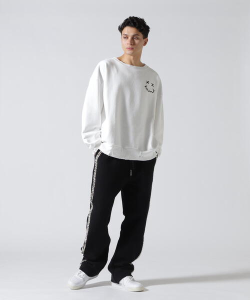 FR(13)NDS（フレンズ）の「FR(13)NDS /フレンズ/Min Cherryflag SWEAT CREW（スウェット・メンズ・ブラック/ホワイト・L/M）」の9枚目の写真