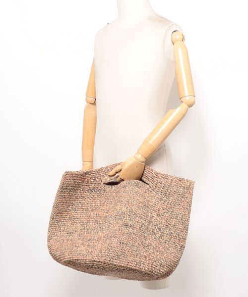 MADE IN MADA（メイドインマダ）の「【MADE IN MADA /メイドインマダ】大きめ かごバッグ　ラフィア トートバッグ ハンドバッグ（かごバッグ・レディース・ナチュラル・FREE）」の10枚目の写真