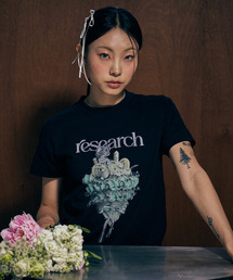 FDR（エフディーアール）の「Bouquet Flower Cake Short Sleeve Black（Tシャツ/カットソー）」