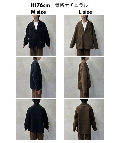 CPCM（シーピーシーエム）の「ピグメントツイルテーラードジャケット（テーラードジャケット・メンズ・グレー/ブラウン/ブラック・MEDIUM/LARGE）」の5枚目の写真