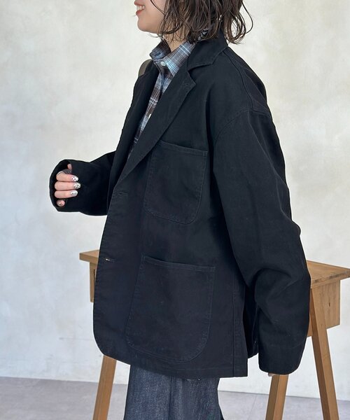 CPCM（シーピーシーエム）の「ピグメントツイルテーラードジャケット（テーラードジャケット・メンズ・グレー/ブラウン/ブラック・MEDIUM/LARGE）」の7枚目の写真