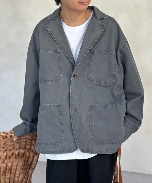 CPCM（シーピーシーエム）の「ピグメントツイルテーラードジャケット（テーラードジャケット・メンズ・グレー/ブラウン/ブラック・MEDIUM/LARGE）」の11枚目の写真