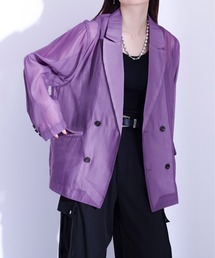 ブランド古着】テーラードジャケット（パープル/紫色系・ダブル）古着