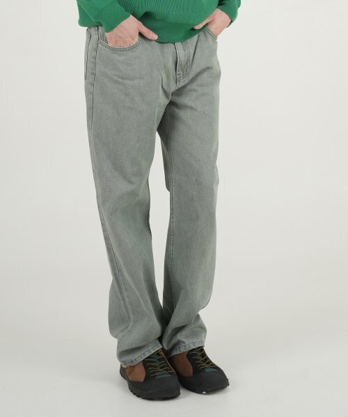THE-ABON(エイボン)の「ダイングウォッシングストレートデニムパンツカーキ(デニムパンツ・メンズ・カーキ・M/S/XL/L)」の1枚目の写真