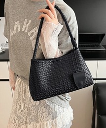 ミニバッグ付き×編み込みバッグ