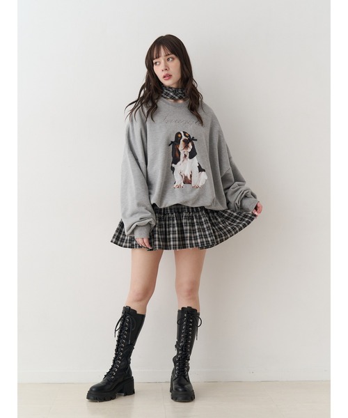 jouetie（ジュエティ）の「リボンタイフリルショルダーミニワンピース（ワンピース・レディース・レッド/ブラック・MEDIUM）」の15枚目の写真