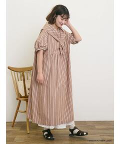 セール】【別注】ne Quittez pas / ポプリン タック ワンピース