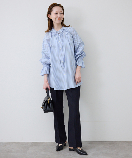 SLOBE IENA（スローブイエナ）の「SLOBE レザーフラットシューズ（その他シューズ・レディース・ブラック/アイボリー/ブラウン・22.5cm/23cm/23.5cm/24cm/24.5cm）」の4枚目の写真