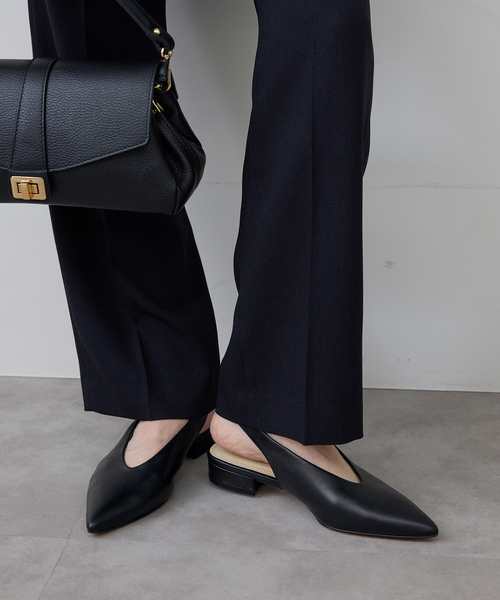 SLOBE IENA（スローブイエナ）の「SLOBE レザーフラットシューズ（その他シューズ・レディース・ブラック/アイボリー/ブラウン・22.5cm/23cm/23.5cm/24cm/24.5cm）」の7枚目の写真