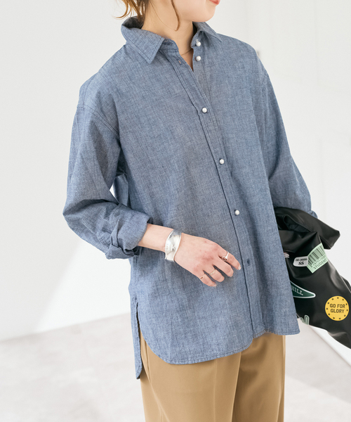 コットンパールボタンシャツ（シャツ/ブラウス）｜Spick & Span 