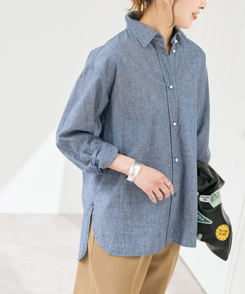 コットンパールボタンシャツ（シャツ/ブラウス）｜Spick & Span