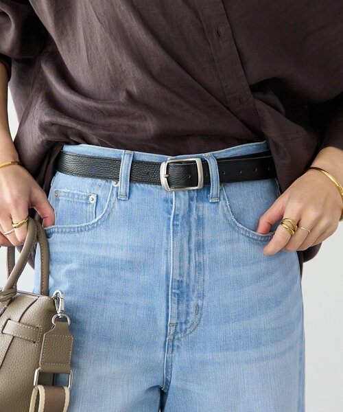 RIVE DROITE（リヴドロワ）の「【A・MONN(アモン)】SHIHOコラボレザーベルト（ベルト・レディース・ブラウン/グレー系その他/ブラック・FREE）」の20枚目の写真