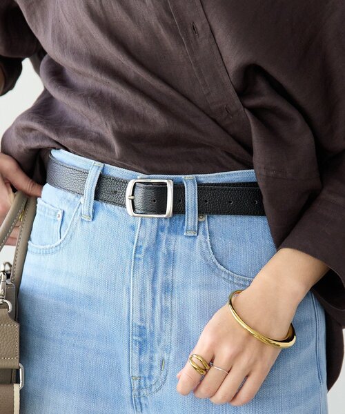 RIVE DROITE（リヴドロワ）の「【A・MONN(アモン)】SHIHOコラボレザーベルト（ベルト・レディース・ブラウン/グレー系その他/ブラック・FREE）」の21枚目の写真