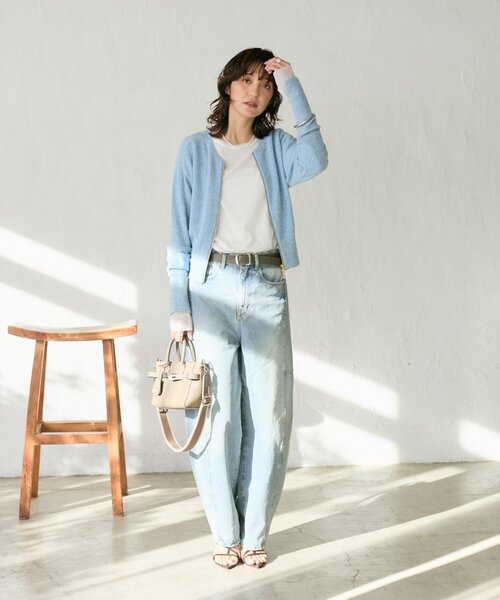 RIVE DROITE（リヴドロワ）の「【A・MONN(アモン)】SHIHOコラボレザーベルト（ベルト・レディース・ブラウン/グレー系その他/ブラック・FREE）」の8枚目の写真