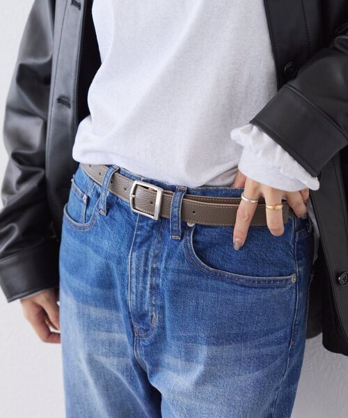 RIVE DROITE（リヴドロワ）の「【A・MONN(アモン)】SHIHOコラボレザーベルト（ベルト・レディース・ブラウン/グレー系その他/ブラック・FREE）」の10枚目の写真