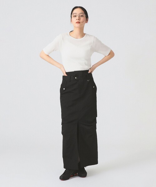 Ray BEAMS(レイビームス)の「ダブル ウエスト タック スカート(スカート・レディース・オリーブ/ブラック・1/0)」の17枚目の写真