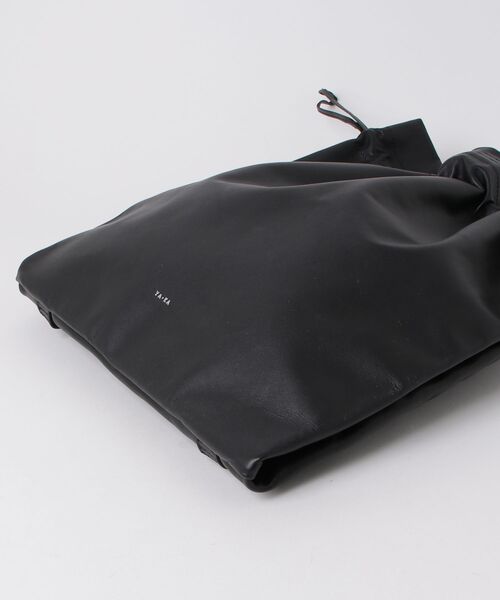 YArKA（ヤーカ）の「【YArKA/ヤーカ】real leather drawstring shoulder & backpack [bdbd5] / 巾着2wayナップサック（バックパック/リュック・レディース・ブラック・FREE）」の18枚目の写真