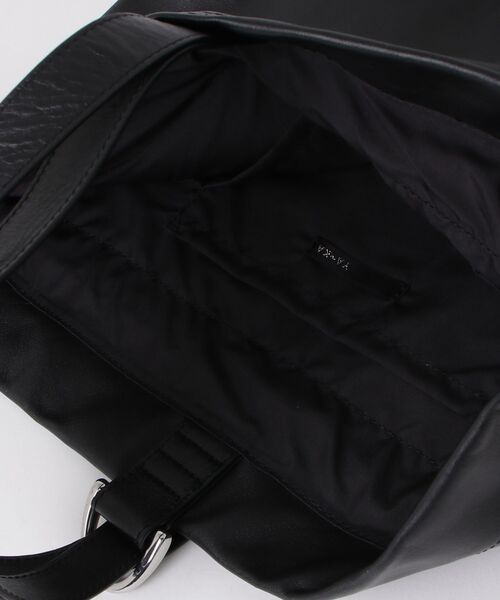 YArKA（ヤーカ）の「【YArKA/ヤーカ】real leather drawstring shoulder & backpack [bdbd5] / 巾着2wayナップサック（バックパック/リュック・レディース・ブラック・FREE）」の19枚目の写真