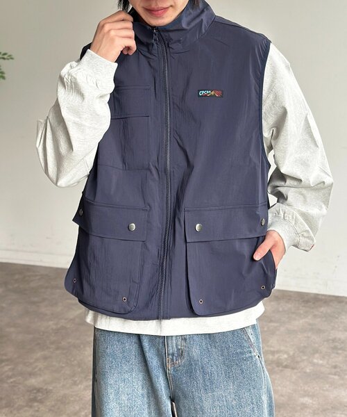 CPCM（シーピーシーエム）の「スタンドフィッシングベスト（その他アウター・メンズ・ブラック/ブルー/ネイビー/グリーン・FREE）」の3枚目の写真