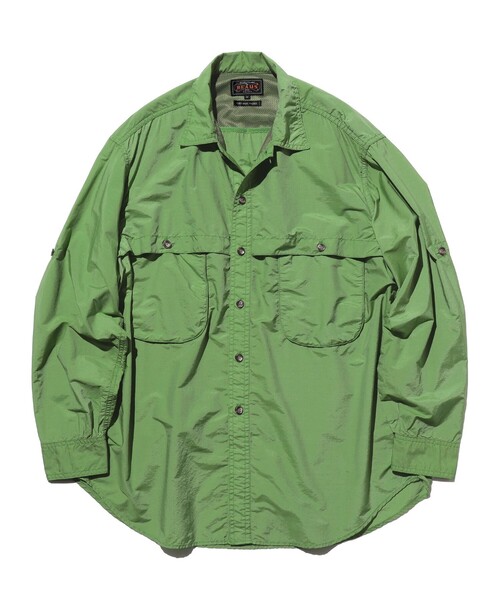 BEAMS PLUS(ビームスプラス)の「Adventure Shirt Ⅳ NYCO Rip stop Pigment Dye(シャツ/ブラウス・メンズ・ブルー/グリーン/イエロー/オレンジ・LARGE/MEDIUM/SMALL/X-LARGE)」の2枚目の写真