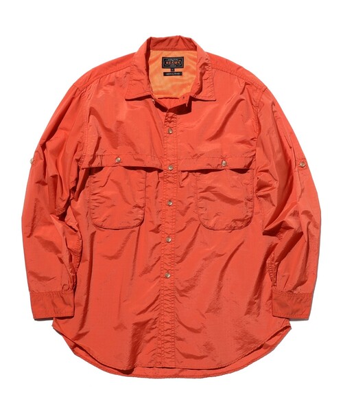 BEAMS PLUS(ビームスプラス)の「Adventure Shirt Ⅳ NYCO Rip stop Pigment Dye(シャツ/ブラウス・メンズ・ブルー/グリーン/イエロー/オレンジ・LARGE/MEDIUM/SMALL/X-LARGE)」の6枚目の写真