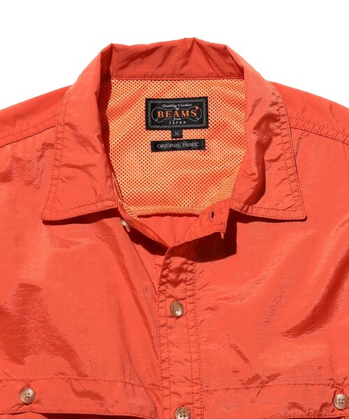 BEAMS PLUS(ビームスプラス)の「Adventure Shirt Ⅳ NYCO Rip stop Pigment Dye(シャツ/ブラウス・メンズ・ブルー/グリーン/イエロー/オレンジ・LARGE/MEDIUM/SMALL/X-LARGE)」の7枚目の写真