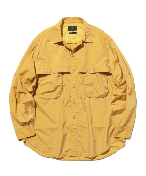 BEAMS PLUS(ビームスプラス)の「Adventure Shirt Ⅳ NYCO Rip stop Pigment Dye(シャツ/ブラウス・メンズ・ブルー/グリーン/イエロー/オレンジ・LARGE/MEDIUM/SMALL/X-LARGE)」の16枚目の写真