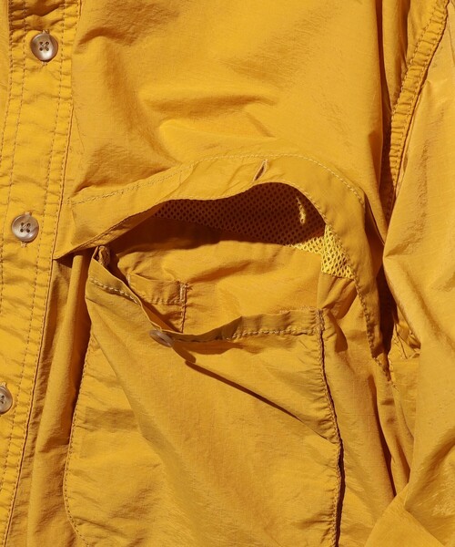 BEAMS PLUS(ビームスプラス)の「Adventure Shirt Ⅳ NYCO Rip stop Pigment Dye(シャツ/ブラウス・メンズ・ブルー/グリーン/イエロー/オレンジ・LARGE/MEDIUM/SMALL/X-LARGE)」の17枚目の写真