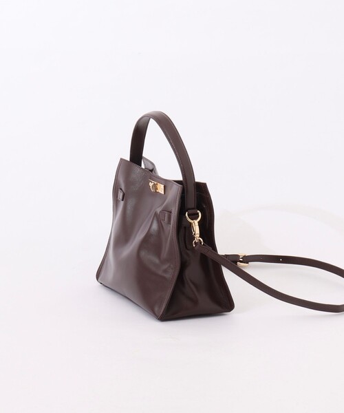 NOLLEY’S(ノーリーズ)の「HINERI ソフトレザーバッグM(トートバッグ・レディース・ベージュ/ダークブラウン/チャコールグレー・FREE)」の10枚目の写真