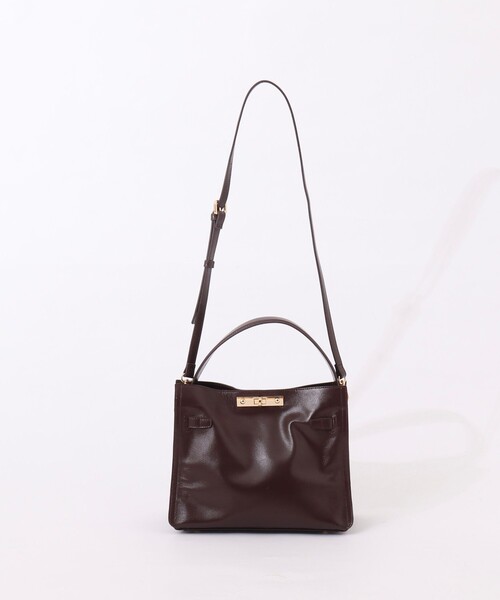 NOLLEY’S(ノーリーズ)の「HINERI ソフトレザーバッグM(トートバッグ・レディース・ベージュ/ダークブラウン/チャコールグレー・FREE)」の12枚目の写真