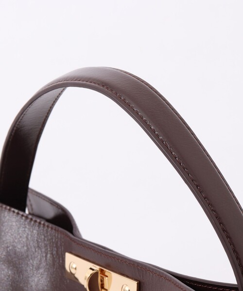 NOLLEY’S(ノーリーズ)の「HINERI ソフトレザーバッグM(トートバッグ・レディース・ベージュ/ダークブラウン/チャコールグレー・FREE)」の14枚目の写真