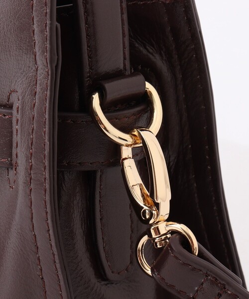 NOLLEY’S(ノーリーズ)の「HINERI ソフトレザーバッグM(トートバッグ・レディース・ベージュ/ダークブラウン/チャコールグレー・FREE)」の15枚目の写真